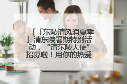 「东陵清风消夏季」清东陵暑期特别活动，“清东陵大使”招募啦！用你的热爱守护世界遗产！