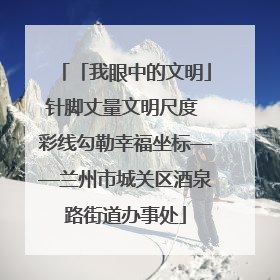 「我眼中的文明」针脚丈量文明尺度 彩线勾勒幸福坐标——兰州市城关区酒泉路街道办事处