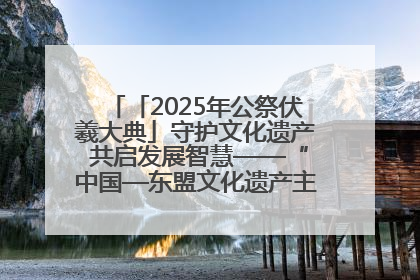 「2025年公祭伏羲大典」守护文化遗产 共启发展智慧——“中国—东盟文化遗产主题对话”侧记