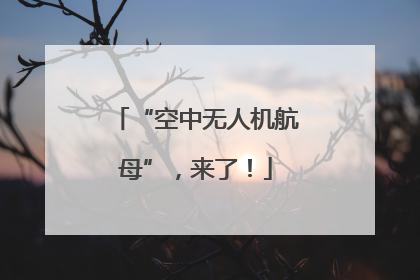 “空中无人机航母”，来了！