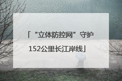 “立体防控网”守护152公里长江岸线