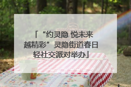 “约灵隐 悦未来 越精彩”灵隐街道春日轻社交派对举办