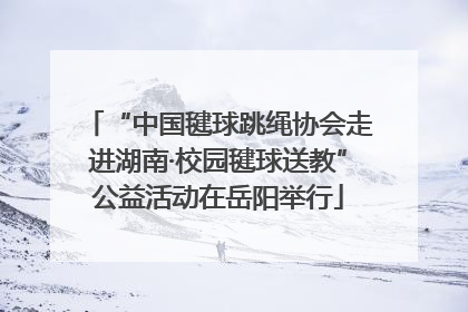 “中国毽球跳绳协会走进湖南·校园毽球送教”公益活动在岳阳举行