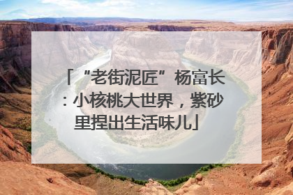 “老街泥匠”杨富长：小核桃大世界，紫砂里捏出生活味儿