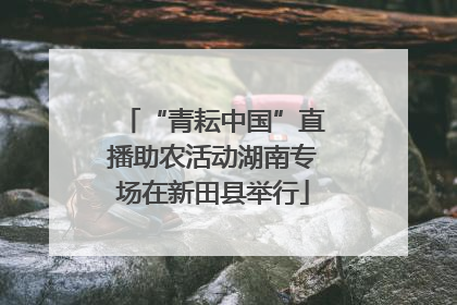 “青耘中国”直播助农活动湖南专场在新田县举行