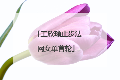 王欣瑜止步法网女单首轮