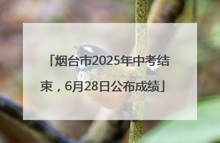烟台市2025年中考结束，6月28日公布成绩