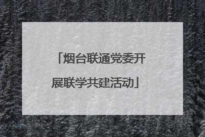 烟台联通党委开展联学共建活动