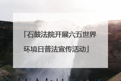 石鼓法院开展六五世界环境日普法宣传活动