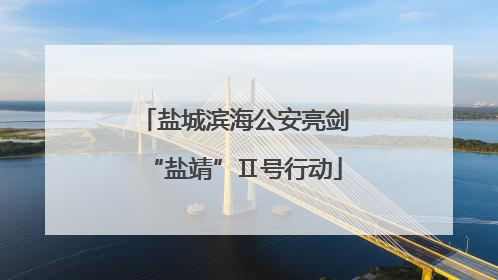 盐城滨海公安亮剑“盐靖”Ⅱ号行动