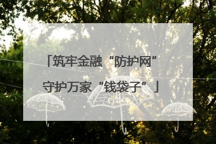 筑牢金融“防护网” 守护万家“钱袋子”