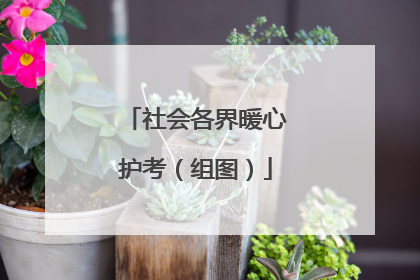 社会各界暖心护考（组图）