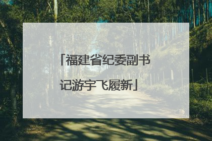 福建省纪委副书记游宇飞履新