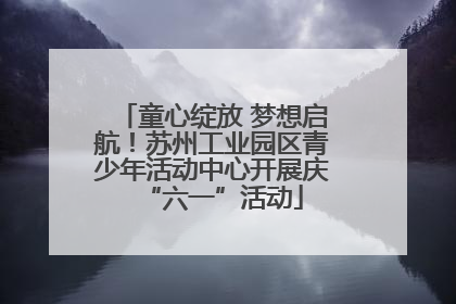 童心绽放 梦想启航！苏州工业园区青少年活动中心开展庆“六一”活动