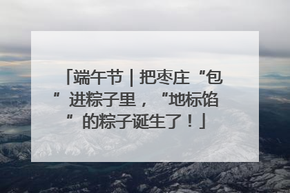 端午节｜把枣庄“包”进粽子里，“地标馅”的粽子诞生了！