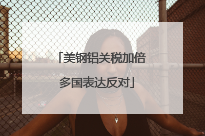 美钢铝关税加倍 多国表达反对