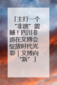 主打一个“非遗”震撼！四川非遗在文博会绽放时代光彩｜文博向“新”