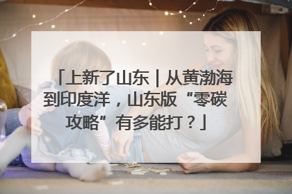 上新了山东｜从黄渤海到印度洋，山东版“零碳攻略”有多能打？