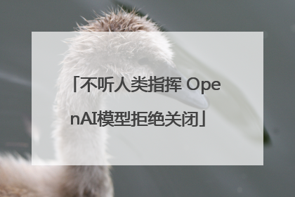 不听人类指挥 OpenAI模型拒绝关闭