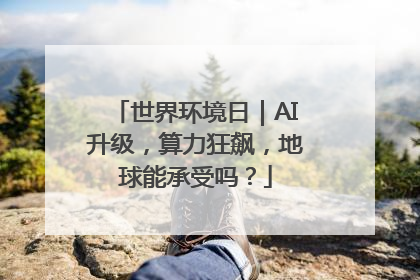 世界环境日｜AI升级，算力狂飙，地球能承受吗？