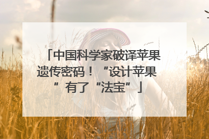 中国科学家破译苹果遗传密码！“设计苹果”有了“法宝”