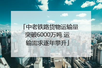 中老铁路货物运输量突破6000万吨 运输需求逐年攀升