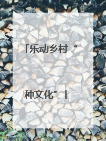 乐动乡村“种文化”