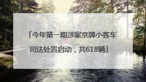 今年第一期涉案京牌小客车司法处置启动，共618辆