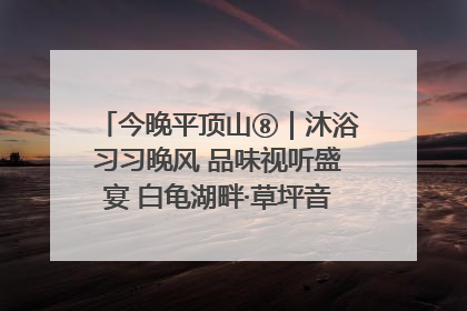 今晚平顶山⑧｜沐浴习习晚风 品味视听盛宴 白龟湖畔·草坪音乐会激情上演