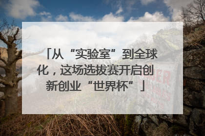 从“实验室”到全球化，这场选拔赛开启创新创业“世界杯”