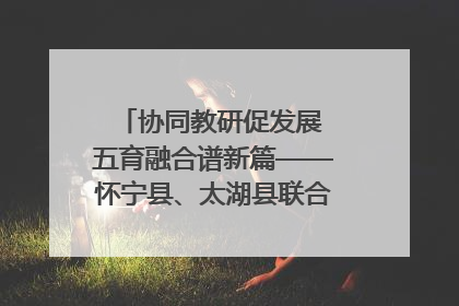 协同教研促发展 五育融合谱新篇——怀宁县、太湖县联合教研活动在月山镇中心学校成功举办