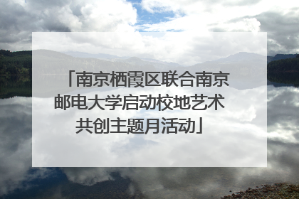 南京栖霞区联合南京邮电大学启动校地艺术共创主题月活动