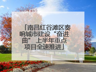 南昌红谷滩区奏响城市建设“奋进曲” 上半年重点项目全速推进