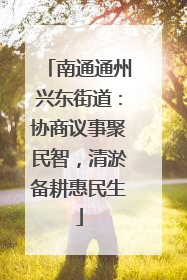 南通通州兴东街道：协商议事聚民智，清淤备耕惠民生