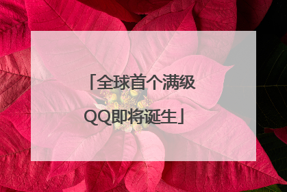 全球首个满级QQ即将诞生