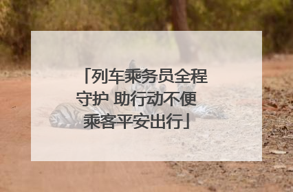列车乘务员全程守护 助行动不便乘客平安出行
