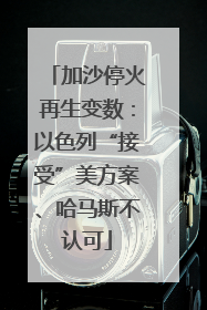 加沙停火再生变数：以色列“接受”美方案、哈马斯不认可