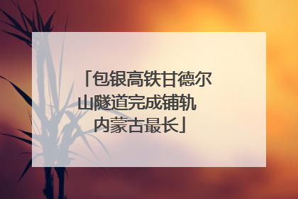 包银高铁甘德尔山隧道完成铺轨 内蒙古最长