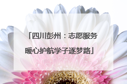 四川彭州：志愿服务暖心护航学子逐梦路