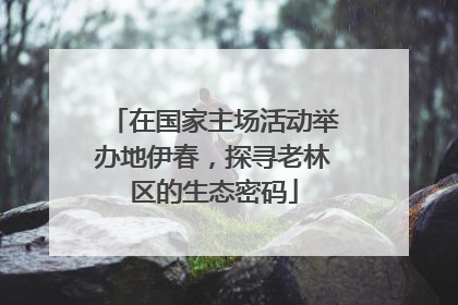 在国家主场活动举办地伊春，探寻老林区的生态密码