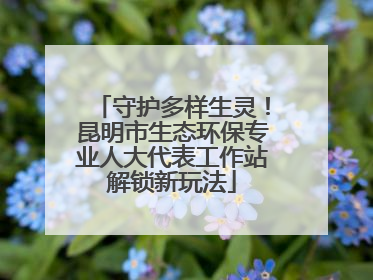 守护多样生灵！昆明市生态环保专业人大代表工作站解锁新玩法