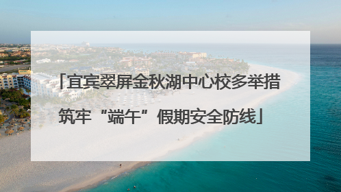 宜宾翠屏金秋湖中心校多举措筑牢“端午”假期安全防线