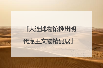 大连博物馆推出明代藩王文物精品展