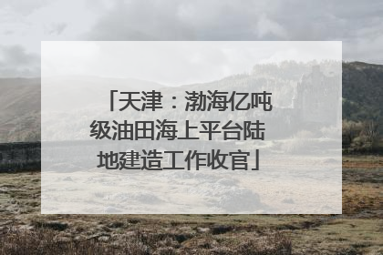 天津：渤海亿吨级油田海上平台陆地建造工作收官