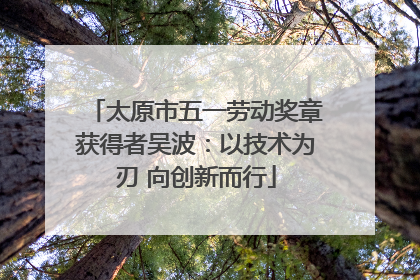 太原市五一劳动奖章获得者吴波：以技术为刃 向创新而行