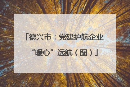 德兴市：党建护航企业“暖心”远航（图）