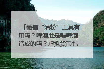 微信“清粉”工具有用吗？啤酒肚是喝啤酒造成的吗？虚拟货币也会遭遇黑客入侵的风险吗？| 万问万答