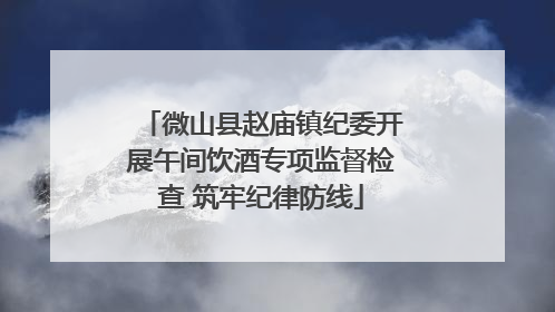 微山县赵庙镇纪委开展午间饮酒专项监督检查 筑牢纪律防线