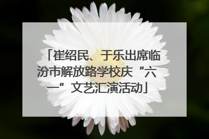 崔绍民、于乐出席临汾市解放路学校庆“六一”文艺汇演活动
