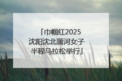 巾帼红2025沈阳沈北蒲河女子半程马拉松举行